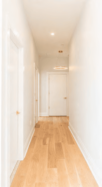 Light-filled entry hallway at Azura Holmdel
