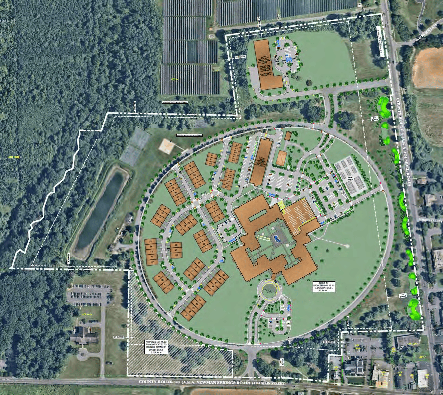 Aerial site plan of Azura Holmdel
